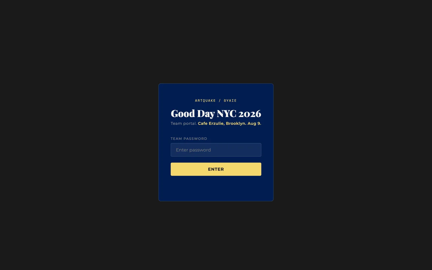 Page d'accueil du site Good Day
